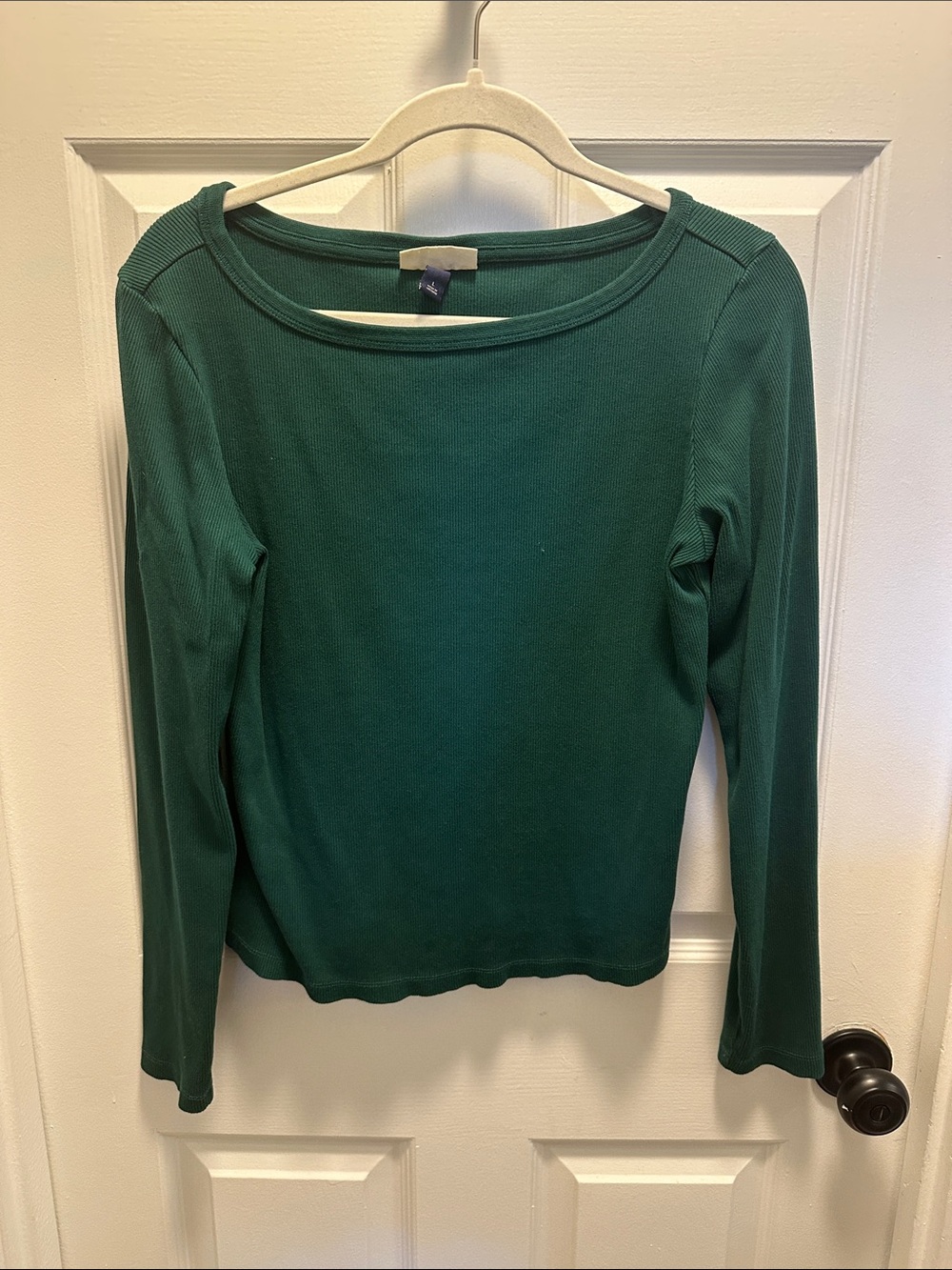Universal Thread Forest Green Long Sleeve Boatneck Top